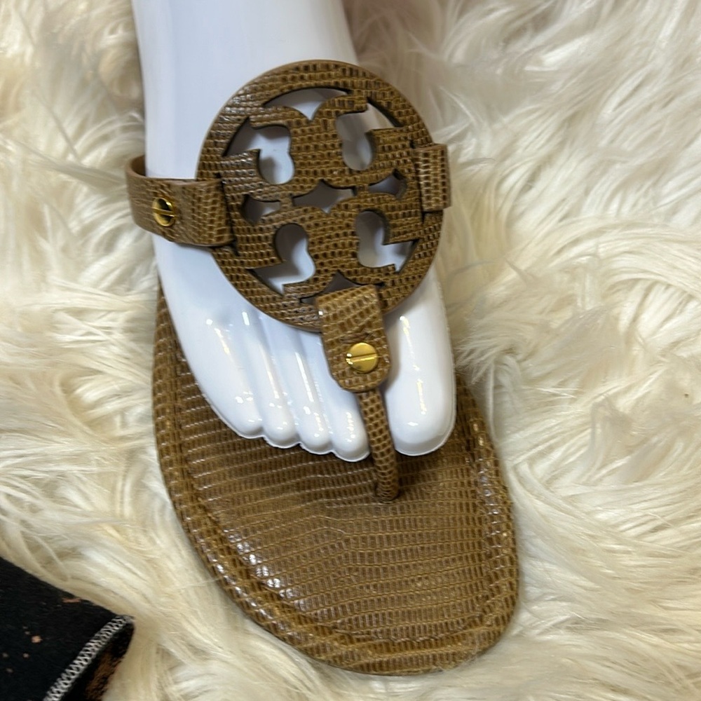 TORY BURCH MILLER SANDAL SZ 8 - Picture 2 of 16